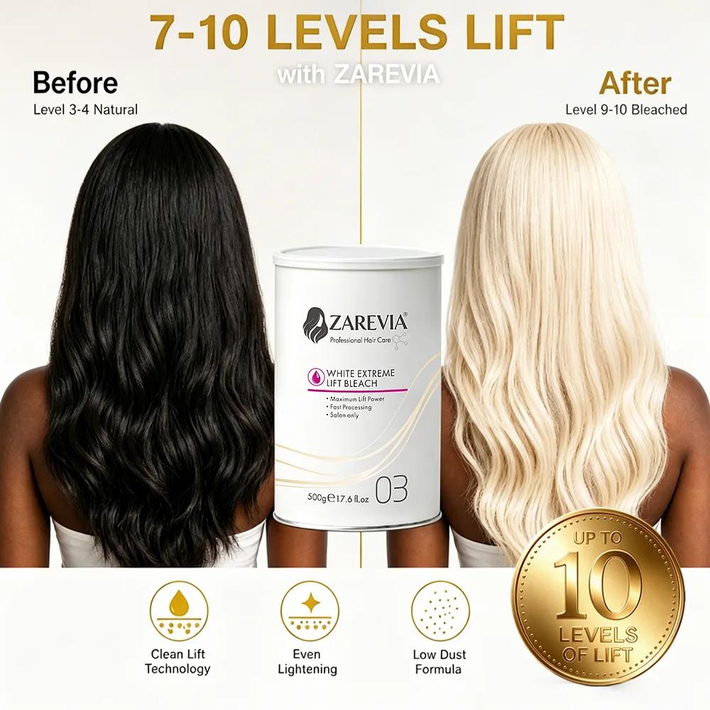 ZAREVIA White Extreme Lift Bleach and Bleach Powder Supplier